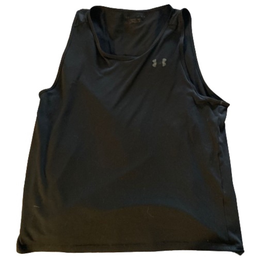 Under Armour Heat Gear Tank Top, Men's Large, Black